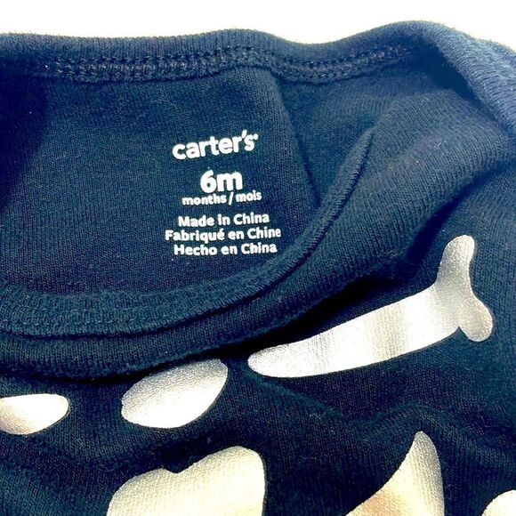 Carters Halloween Skeleton Onesie - Picture 3 of 3